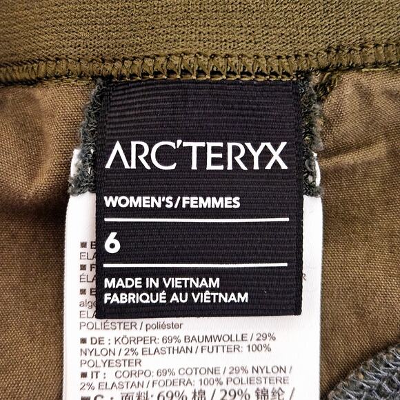 Arc'teryx Konseal Climbing Outdoor Hiking Pant Olive Green | Women's 6 | FLAWS - Picture 10 of 16